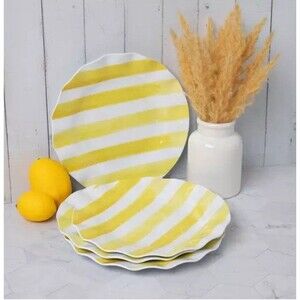 Hobby Lobby Set Of 4 Lemonade Melamine Dessert Plates Salad  8”